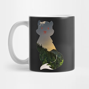 Mountain forest fox pattern - Nature Mug